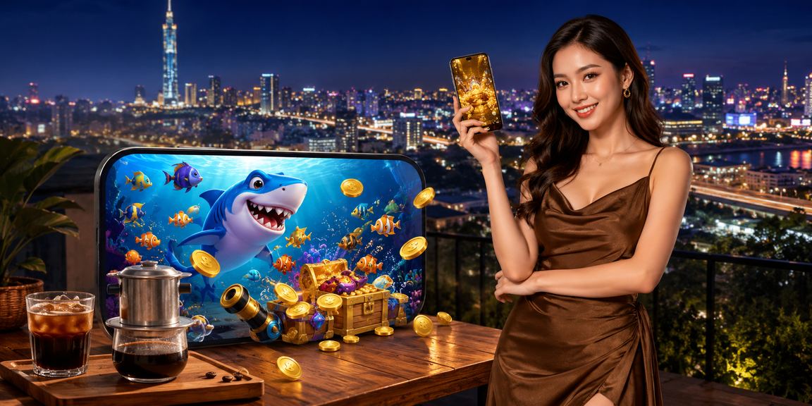 Người dùng tại TP.HCM vừa uống cà phê vừa chơi casino app trên điện thoại